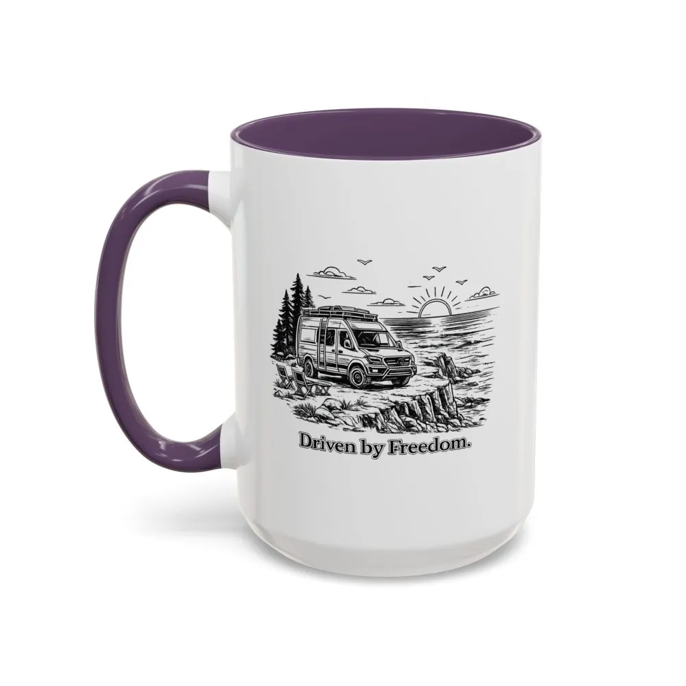 16780381822184375580_2048.jpeg Accent Coffee Mug (11, 15oz) — "Driven By Freedom" Design Minimal-Line