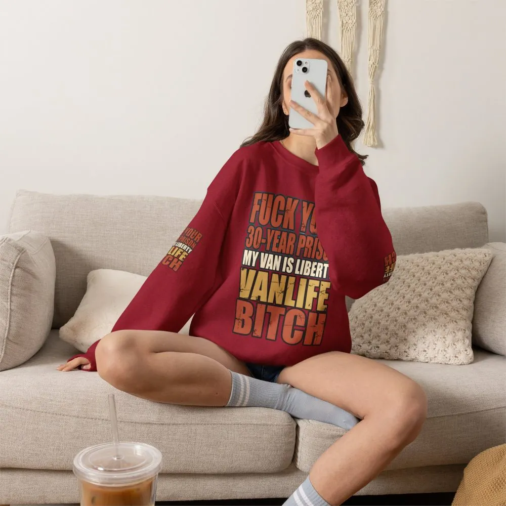 Unisex Heavy Blend™ Crewneck Sweatshirt — "Fuck Your 30 Year" Design F**K-Line