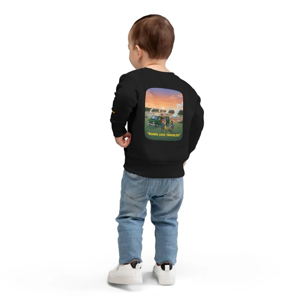 Toddler Sweatshirt - "Roads Less Traveled" (Design Sitcom-Line)