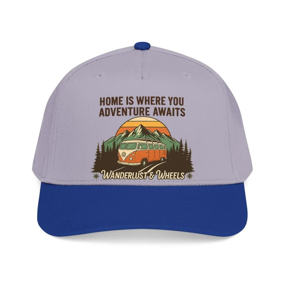 16804957578571603194_2048.jpeg Baseball Cap - "Home Is Where You Adventure Awaits" Mid Profile Baseball Cap
