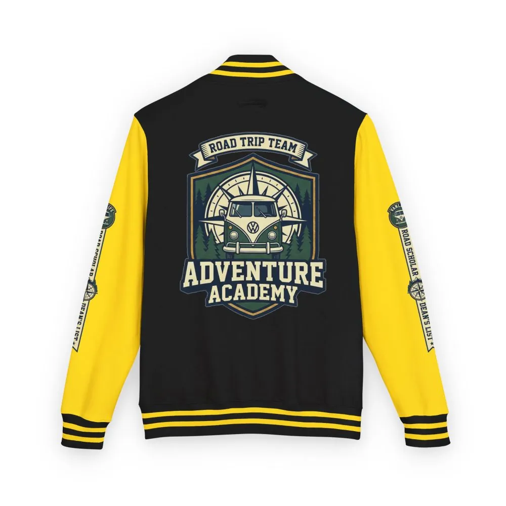 16811032054405429498_2048.jpeg Unisex Heavyweight Letterman Jacket (Awdis) —"Adventure Academy" Road Trip Team Varsity Jacket