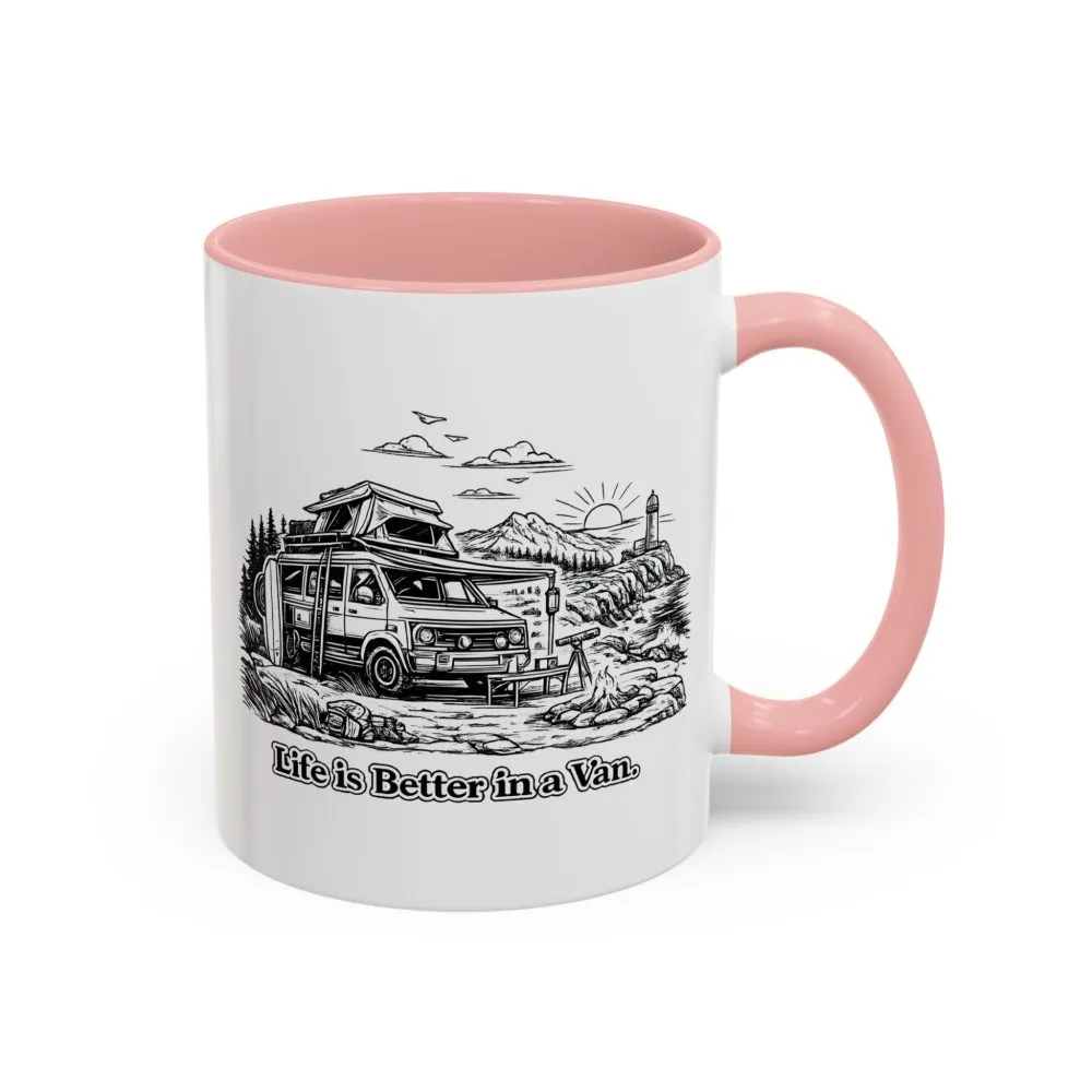 16823951113320123380_2048.jpeg Accent Coffee Mug (11, 15oz) — "Life Is Better In A Van" Design Minimal-Line