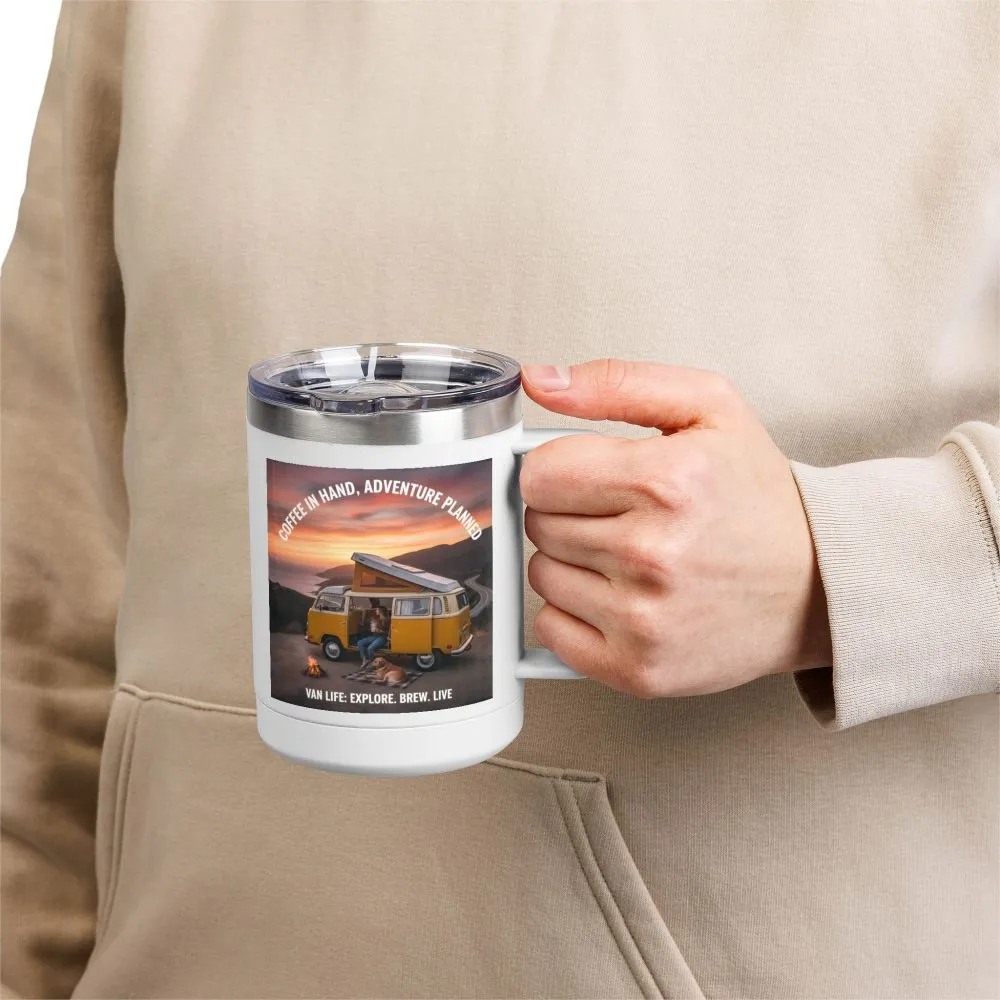 16860110032764129973_2048.jpeg Coffee Mug Tumbler, 15oz — "Coffee in Hand, Adventure Planned"