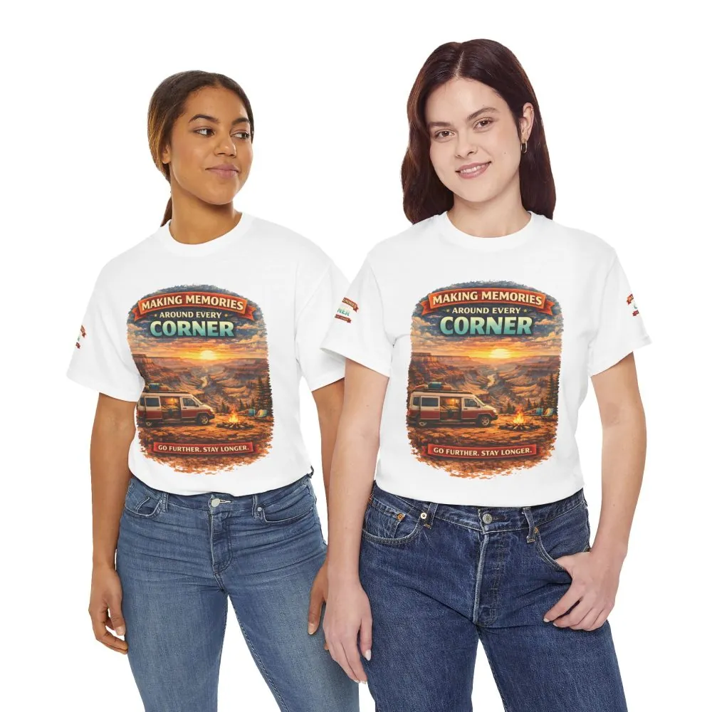 Unisex Heavy Cotton Tee — "Making Memories" Design Scenic-Line