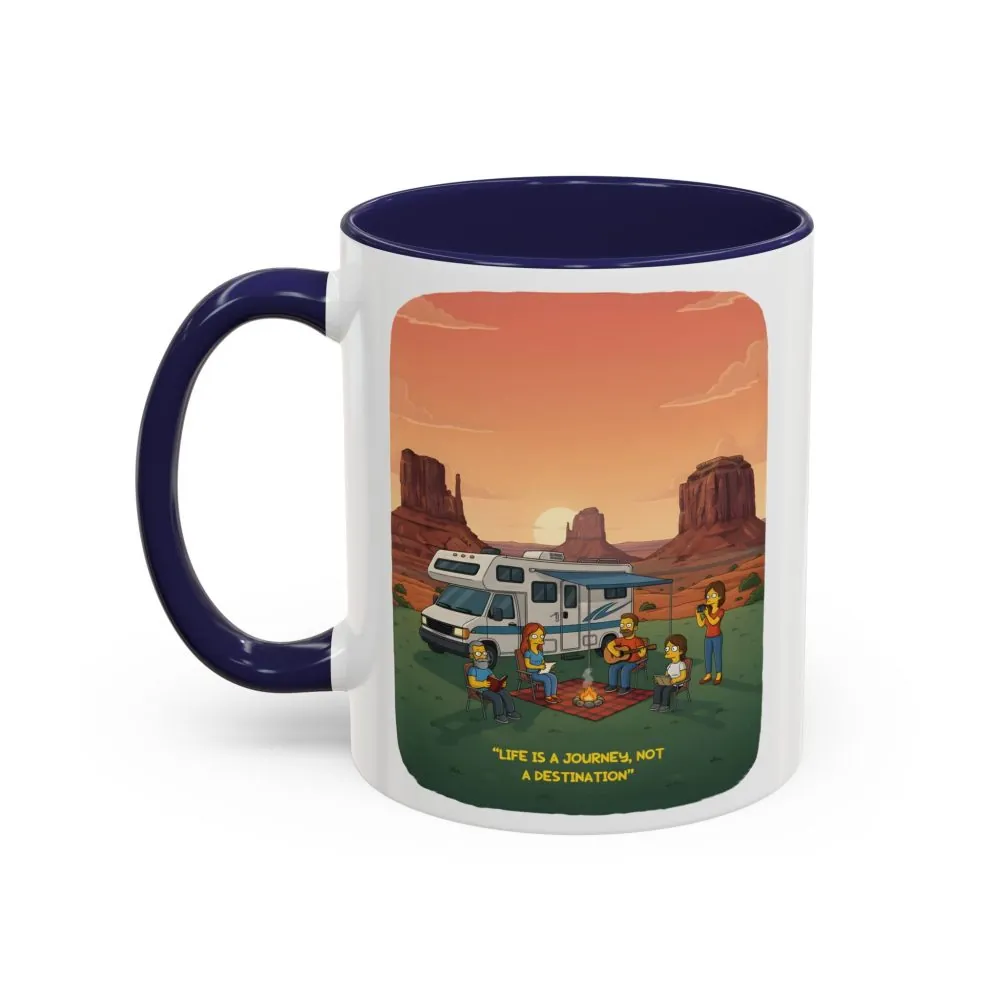 16924438619483550537_2048.jpeg Accent Coffee Mug (11, 15oz) — "Life Is A Journey-Not A Destination" Design Sitcom-Line