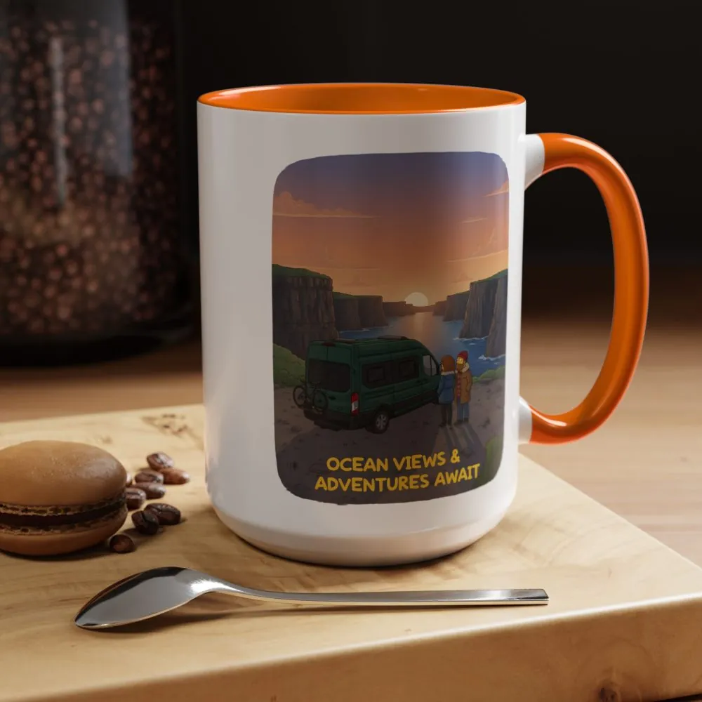 16939516901039783073_2048.jpeg Accent Coffee Mug (11, 15oz) — "Ocean Views-Adventures Awaits" Design Sitcom-Line
