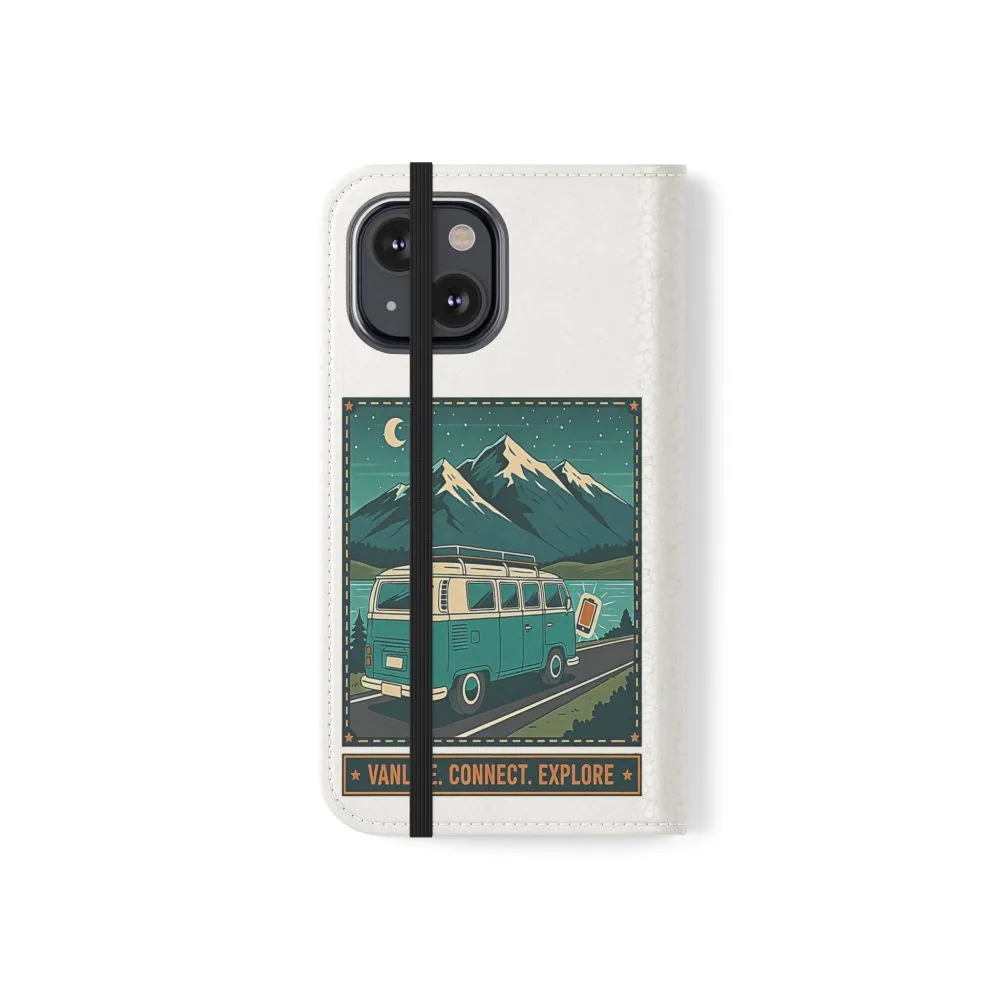 16948977407000806378_2048.jpeg Flip Phone Case — “WiFi Where the Roam Is” Vanlife Wallet Case