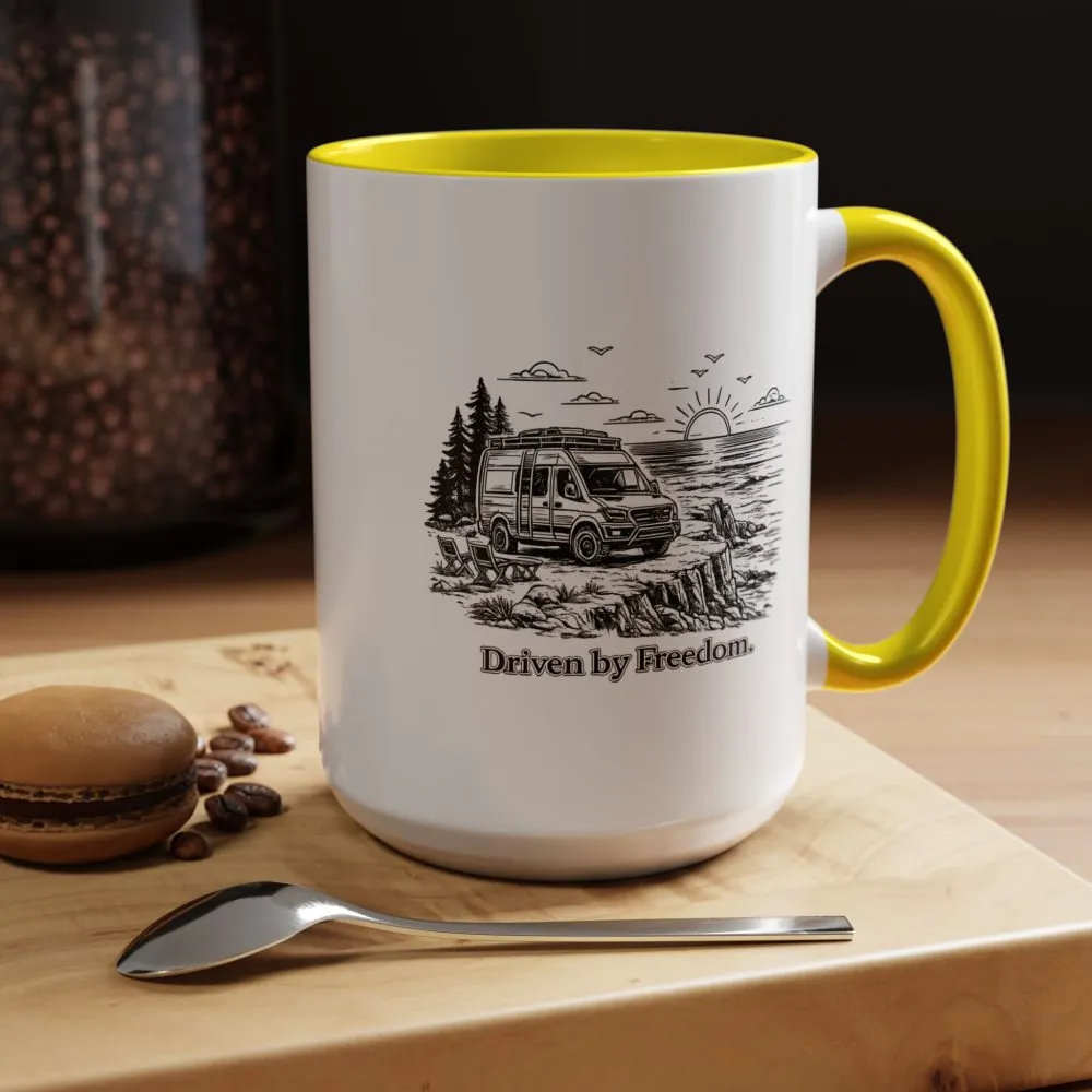 16999646540329103153_2048.jpeg Accent Coffee Mug (11, 15oz) — "Driven By Freedom" Design Minimal-Line
