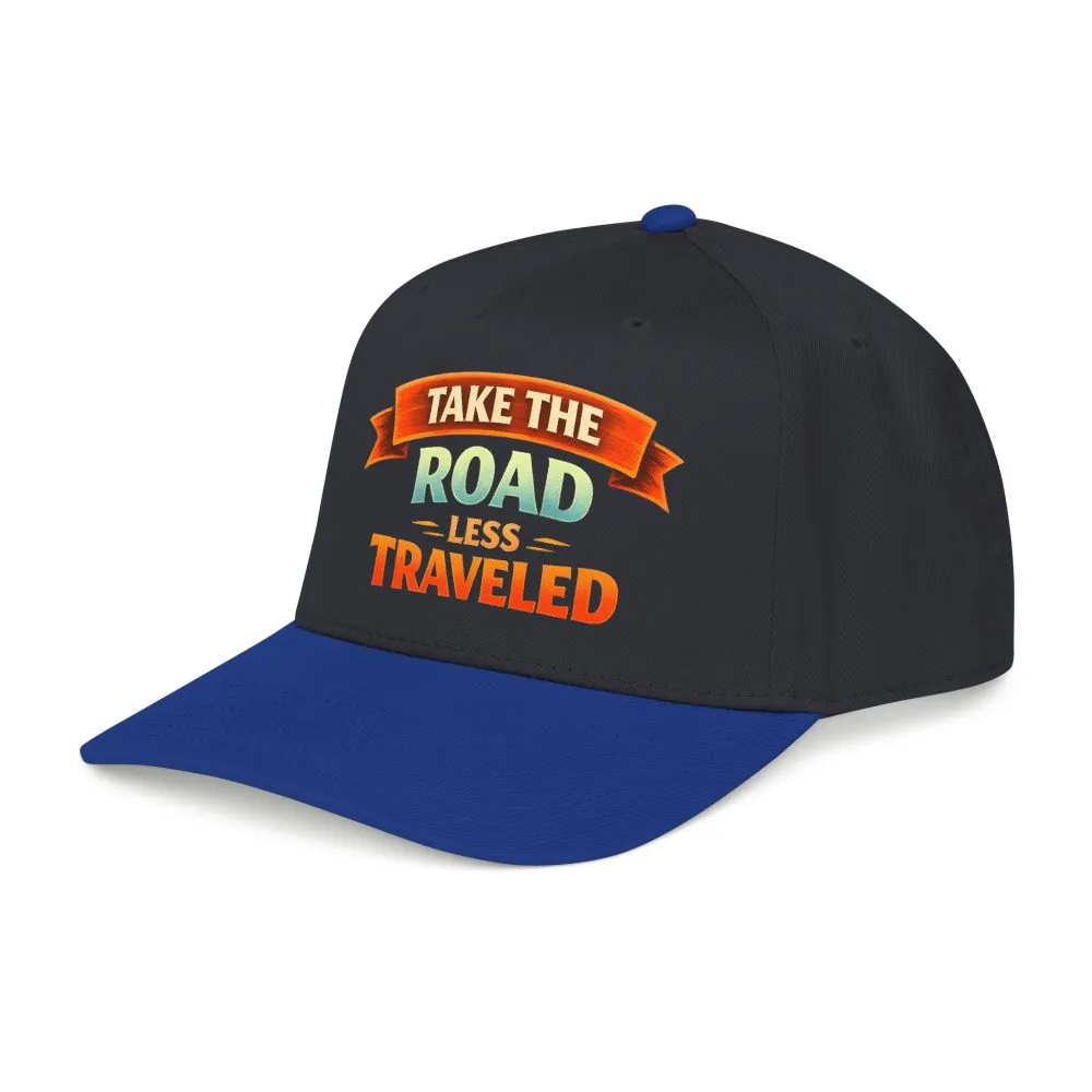 Baseball Cap - "Take The Road Less Traveled" Design Scenic-Line