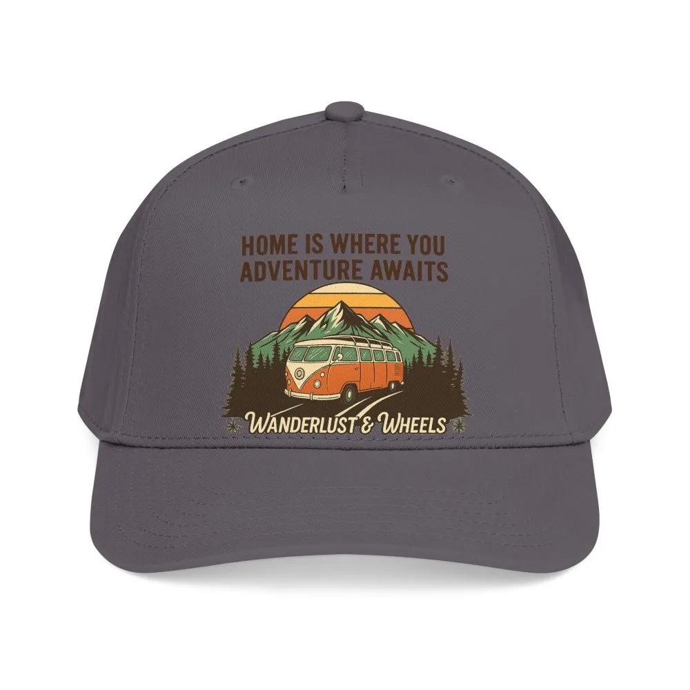 17076068982568175741_2048.jpeg Baseball Cap - "Home Is Where You Adventure Awaits" Mid Profile Baseball Cap