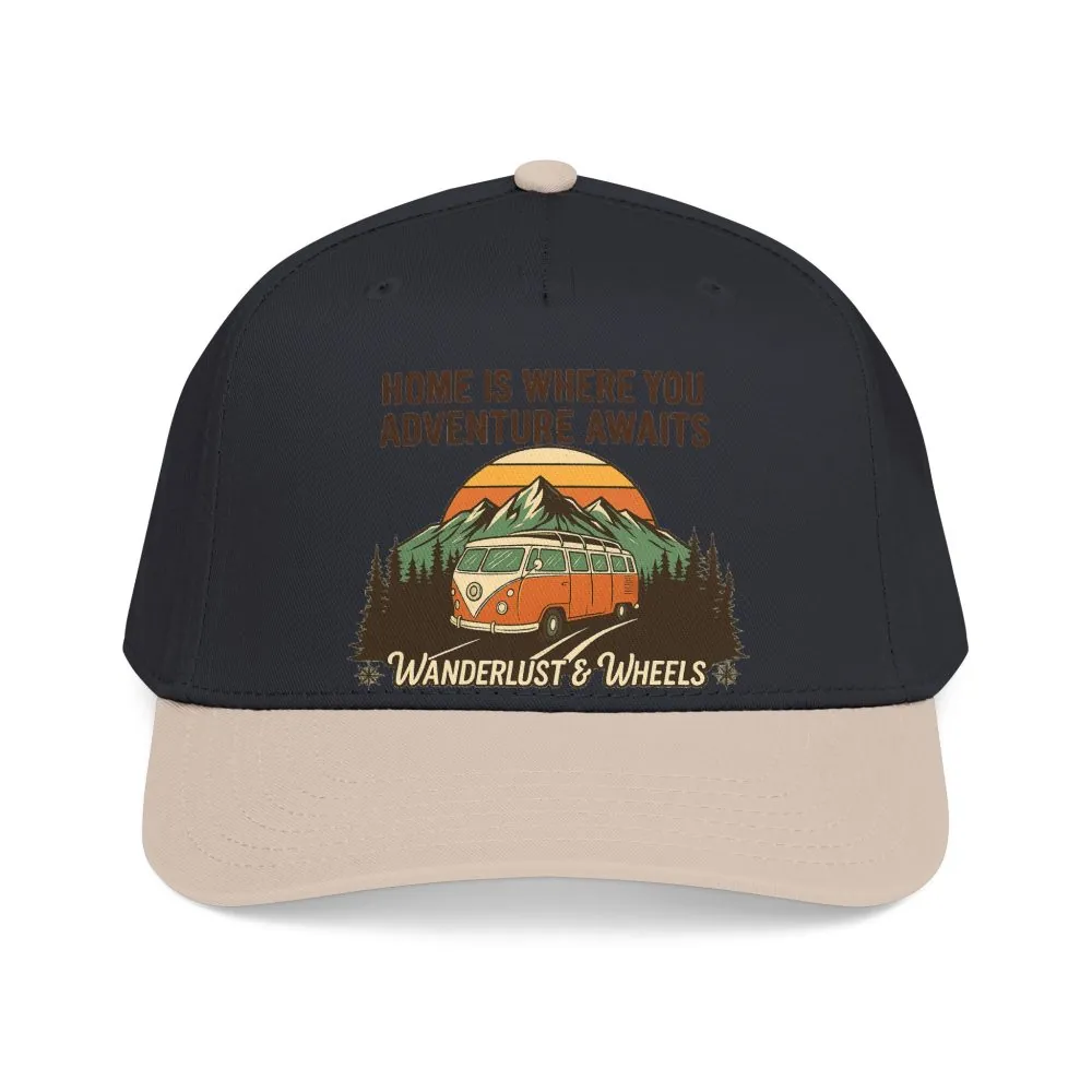17117827623331304006_2048.jpeg Baseball Cap - "Home Is Where You Adventure Awaits" Mid Profile Baseball Cap