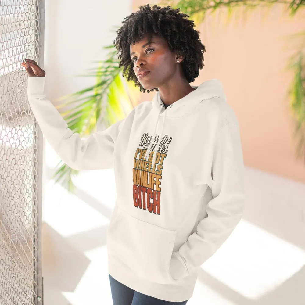 Three-Panel Fleece Hoodie - "Roots Are For Trees" Design F**K-Line