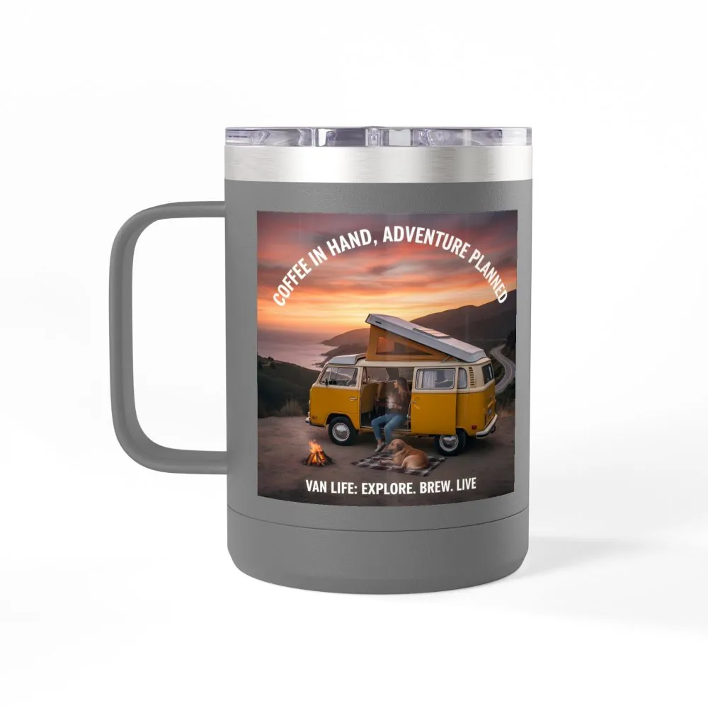 17142302630637000486_2048.jpeg Coffee Mug Tumbler, 15oz — "Coffee in Hand, Adventure Planned"