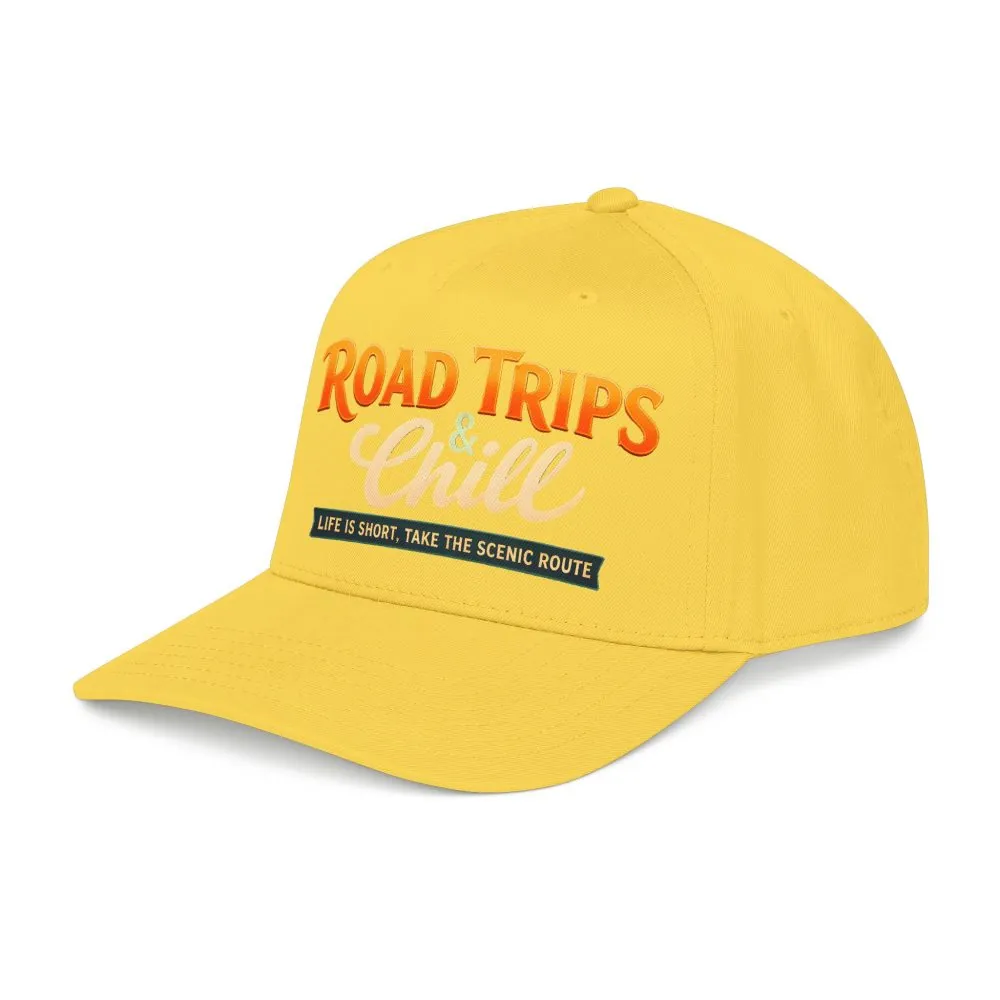 Baseball Cap - "Road Trips And Chill" Design Scenic-Line