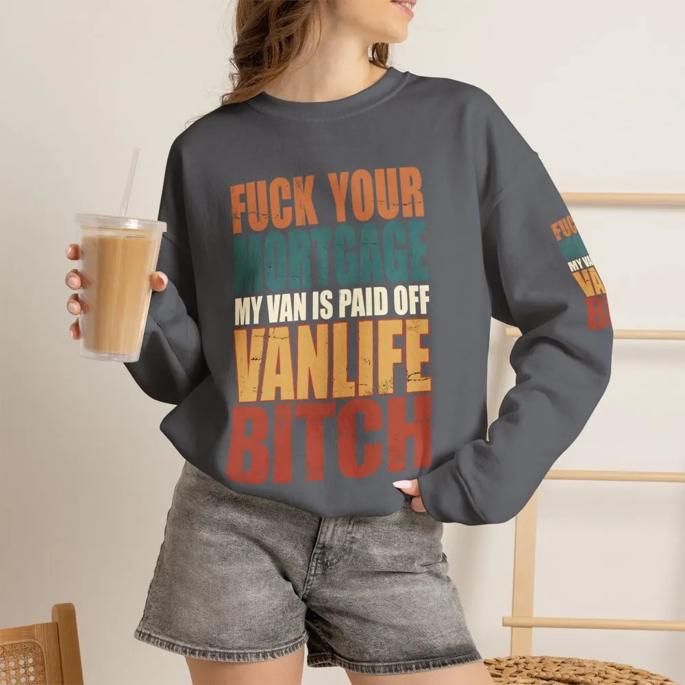 17182334098807820067_2048.jpeg Unisex Heavy Blend™ Crewneck Sweatshirt — "Fuck Your Mortgage" Design F**K-Line