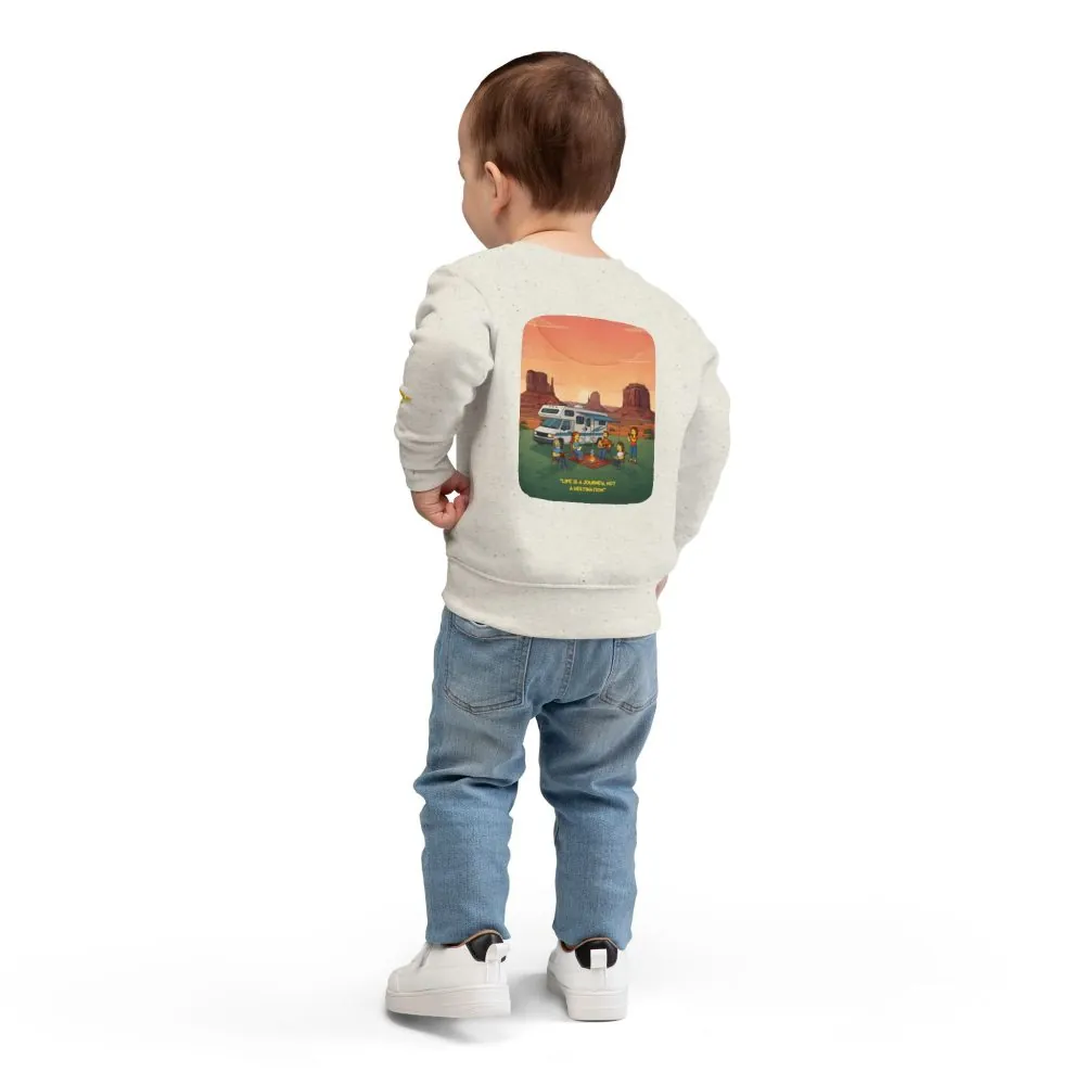 17219307167285434665_2048.jpeg Toddler Sweatshirt - "Life Is A Journey-Not A Destination" (Design Sitcom-Line)