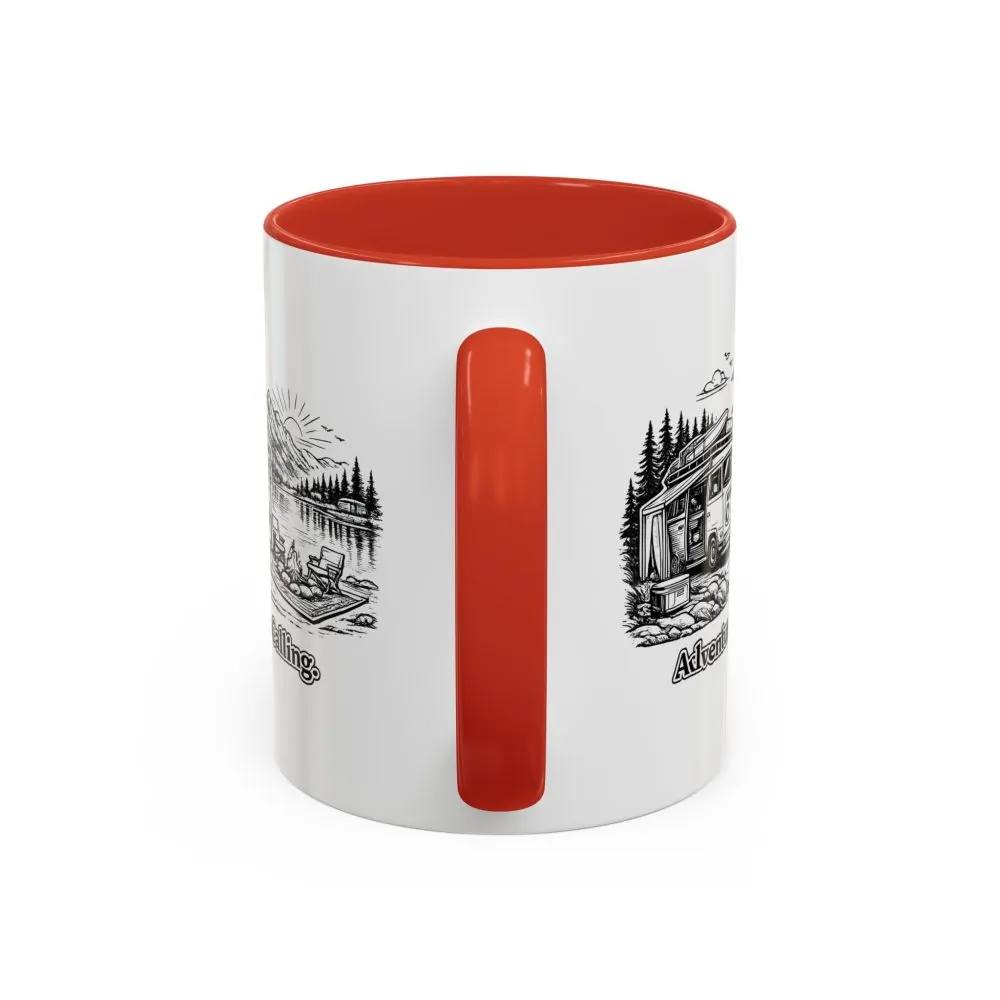 17238031438500167087_2048.jpeg Accent Coffee Mug (11, 15oz) — "Adventure Is Calling" Design Minimal-Line
