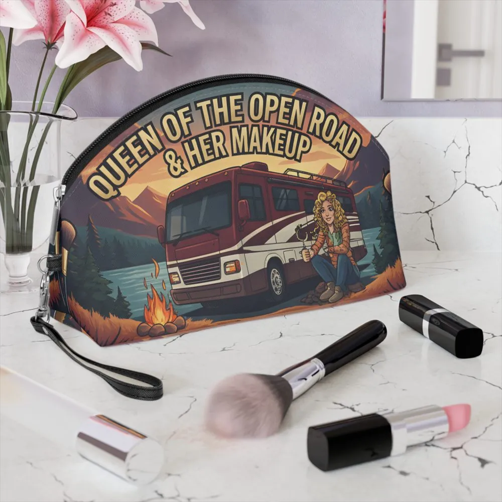 Makeup Bag — "Queen Of The Open Road And Her Makeup" campervan quoted