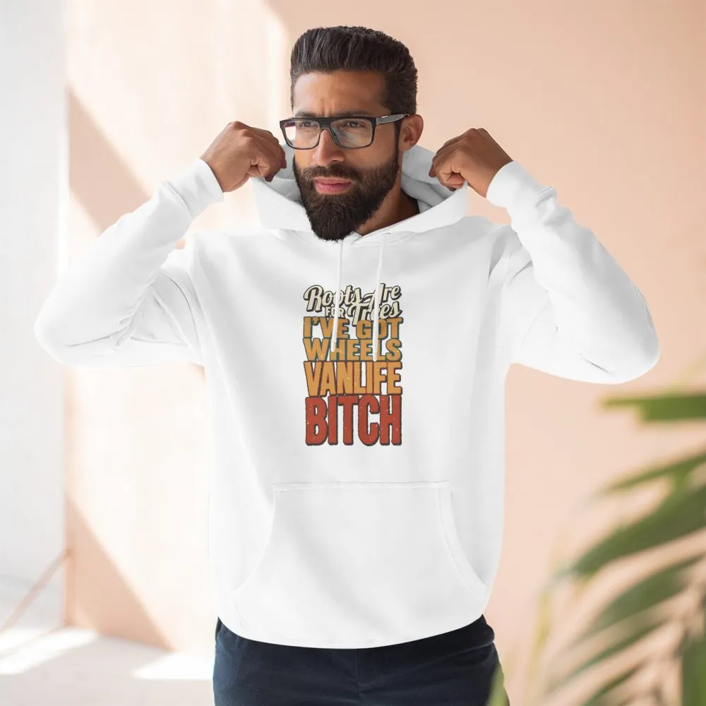 Three-Panel Fleece Hoodie - "Roots Are For Trees" Design F**K-Line