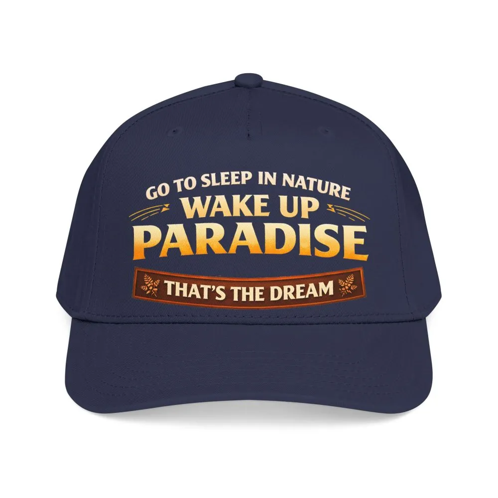 17300120111972201956_2048.jpeg Baseball Cap - "Go sleep Nature-Wake Up Paradise" Design Scenic-Line