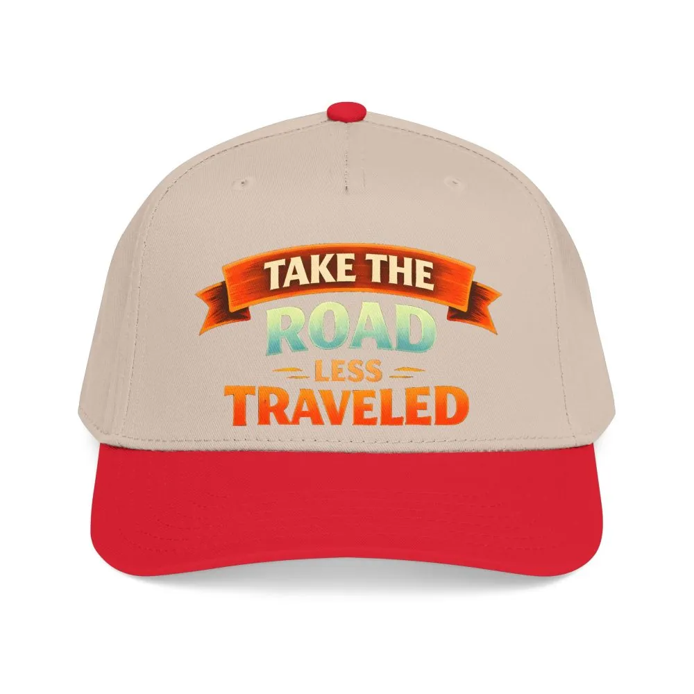 Baseball Cap - "Take The Road Less Traveled" Design Scenic-Line