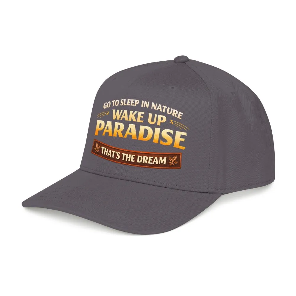 17341862491370353590_2048.jpeg Baseball Cap - "Go sleep Nature-Wake Up Paradise" Design Scenic-Line