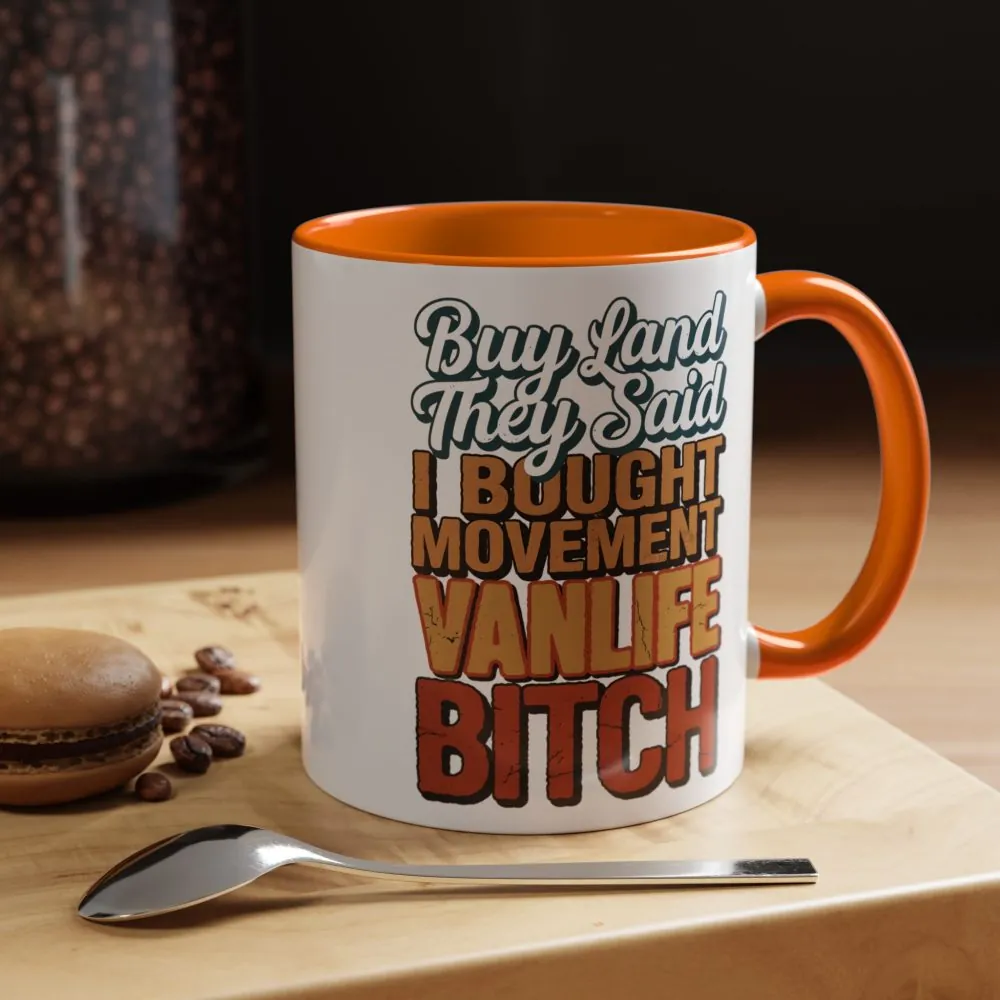17399102021361025675_2048.jpeg Accent Coffee Mug (11, 15oz) — "Buy Land They Said" Design F**K-Line