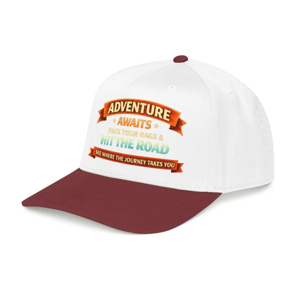 17420241505991296597_2048.jpeg Baseball Cap - "Adventure Awaits-Pack Your Bags" Design Scenic-Line