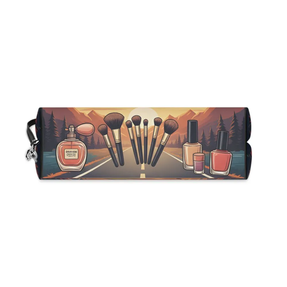 Makeup Bag — "Adventure Is Calling-So Is My Lipgloss" campervan quoted