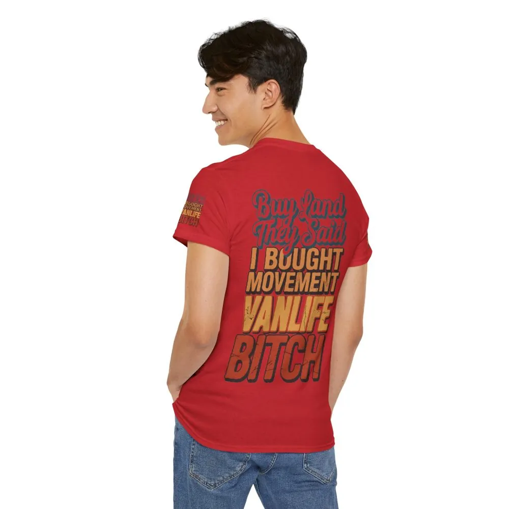 17424234485110390828_2048.jpeg Unisex Heavy Cotton Tee — "Buy Land They Said" Design F**K-Line