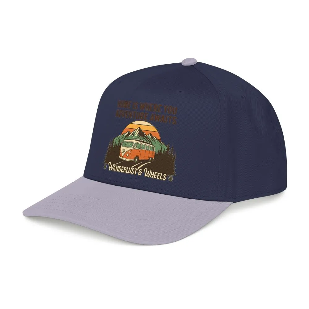 1743445354214986042_2048.jpeg Baseball Cap - "Home Is Where You Adventure Awaits" Mid Profile Baseball Cap