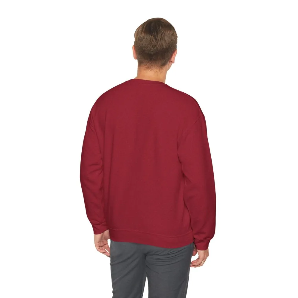 Crewneck Sweatshirt — "Adventure Awaits-Go Where You Feel Most Alive" (Only Font printed) Vintage Camper Van Outdoor Graphic