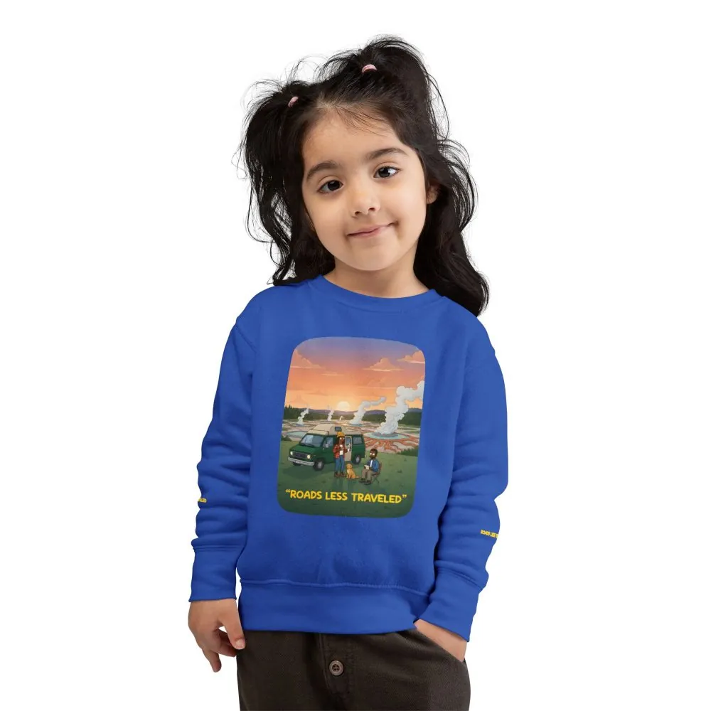 Toddler Sweatshirt - "Roads Less Traveled" (Design Sitcom-Line)