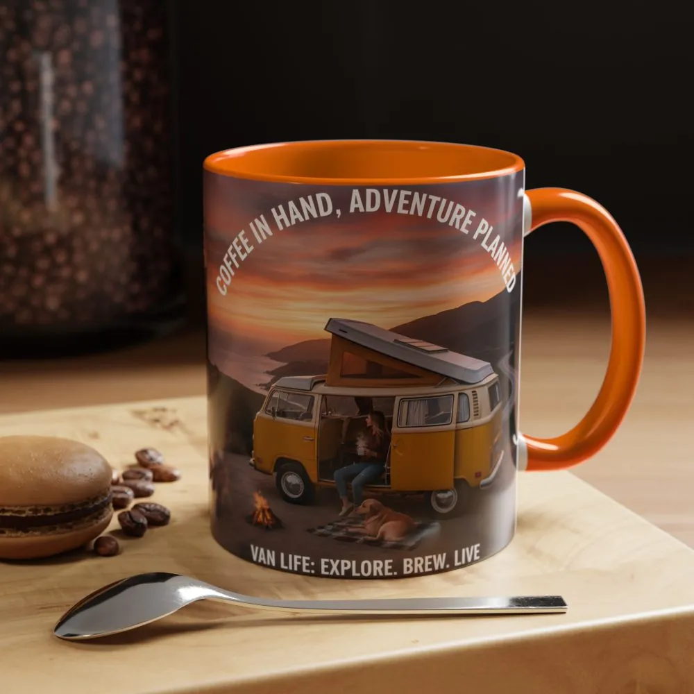 17510469637206099956_2048.jpeg Accent Coffee Mug (11, 15oz) - "Coffee in Hand, Adventure Planned"