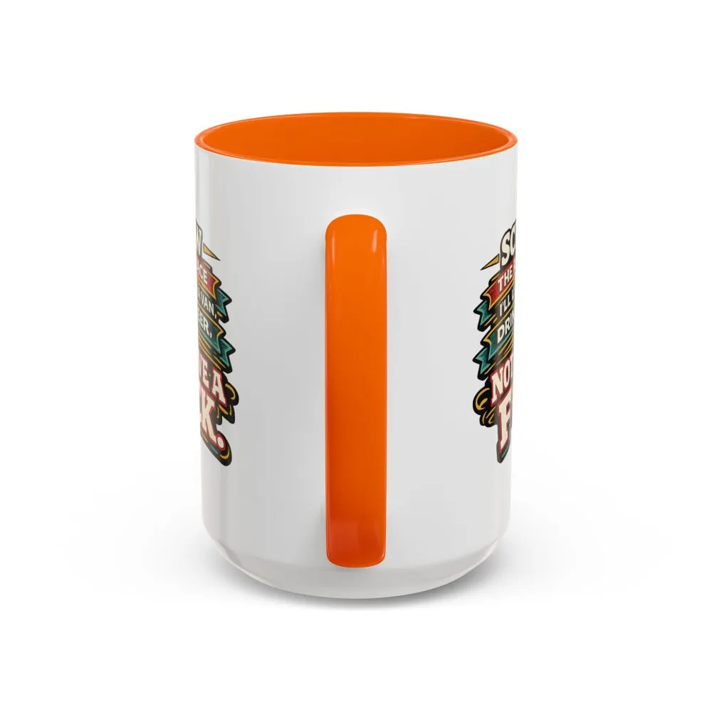 Accent Coffee Mug (11, 15oz) — "Screw The Rat Race" Design F**K-Line