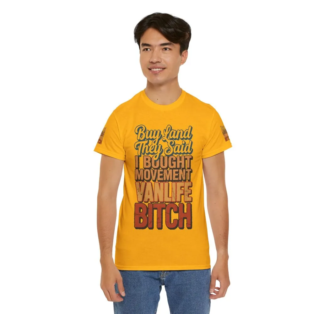 17550052072464852260_2048.jpeg Unisex Heavy Cotton Tee — "Buy Land They Said" Design F**K-Line