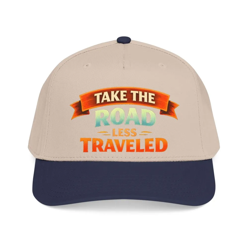 Baseball Cap - "Take The Road Less Traveled" Design Scenic-Line