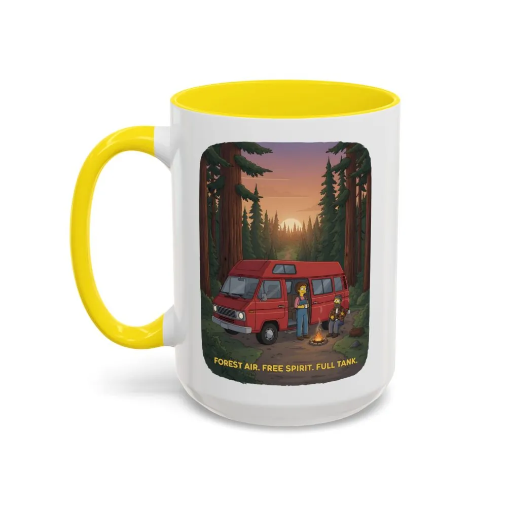 17571746567638267222_2048.jpeg Accent Coffee Mug (11, 15oz) — "Forest Air Free Spirit Full Tank" Design Sitcom-Line