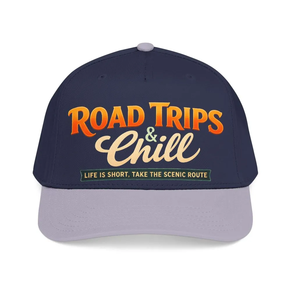 Baseball Cap - "Road Trips And Chill" Design Scenic-Line