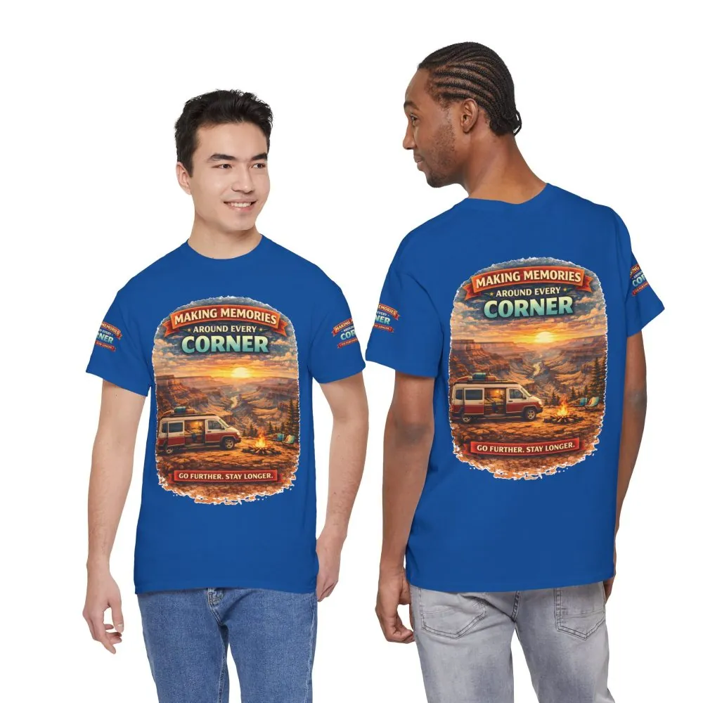 Unisex Heavy Cotton Tee — "Making Memories" Design Scenic-Line