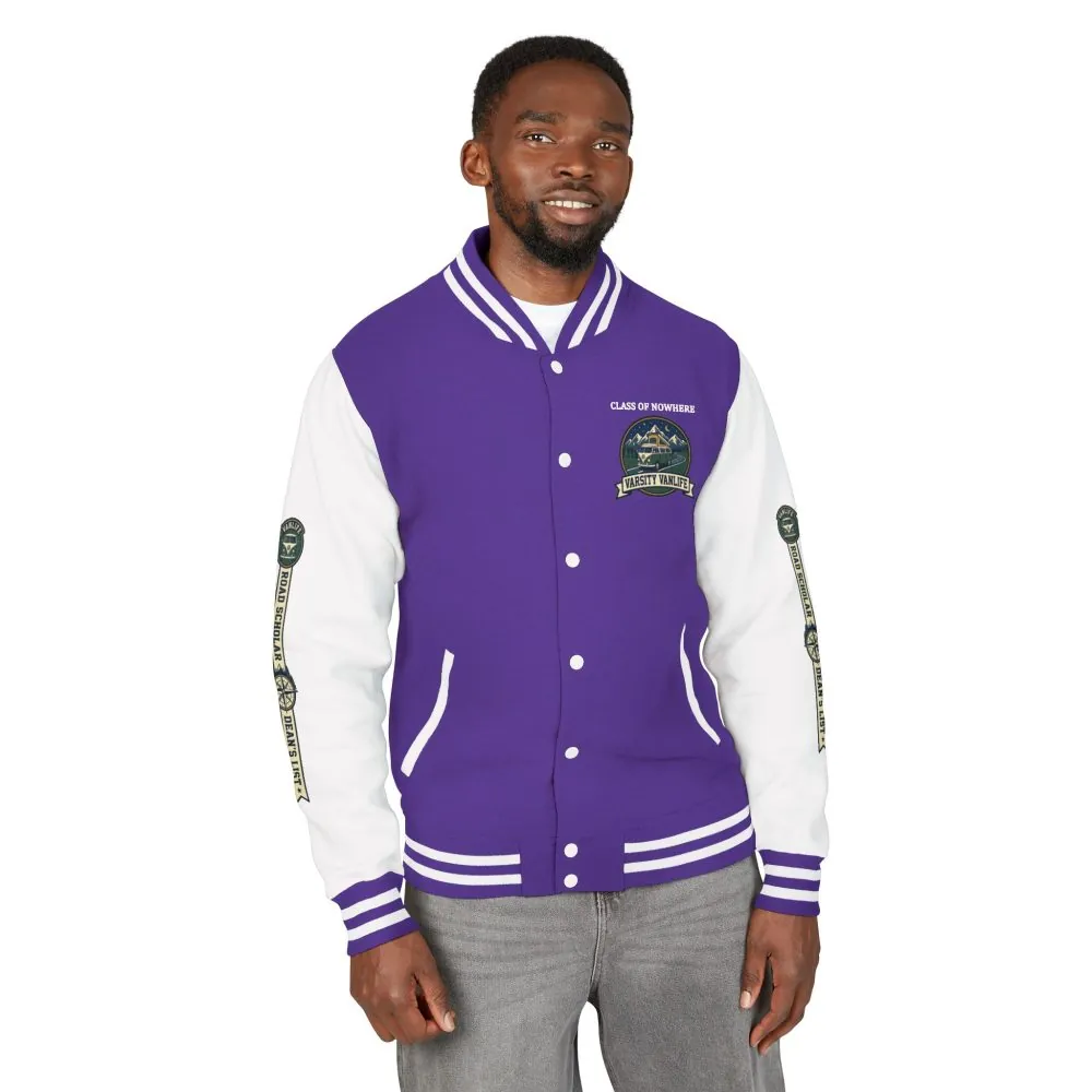 17618048783713704202_2048.jpeg Unisex Heavyweight Letterman Jacket (Awdis) —"Adventure Academy" Road Trip Team Varsity Jacket