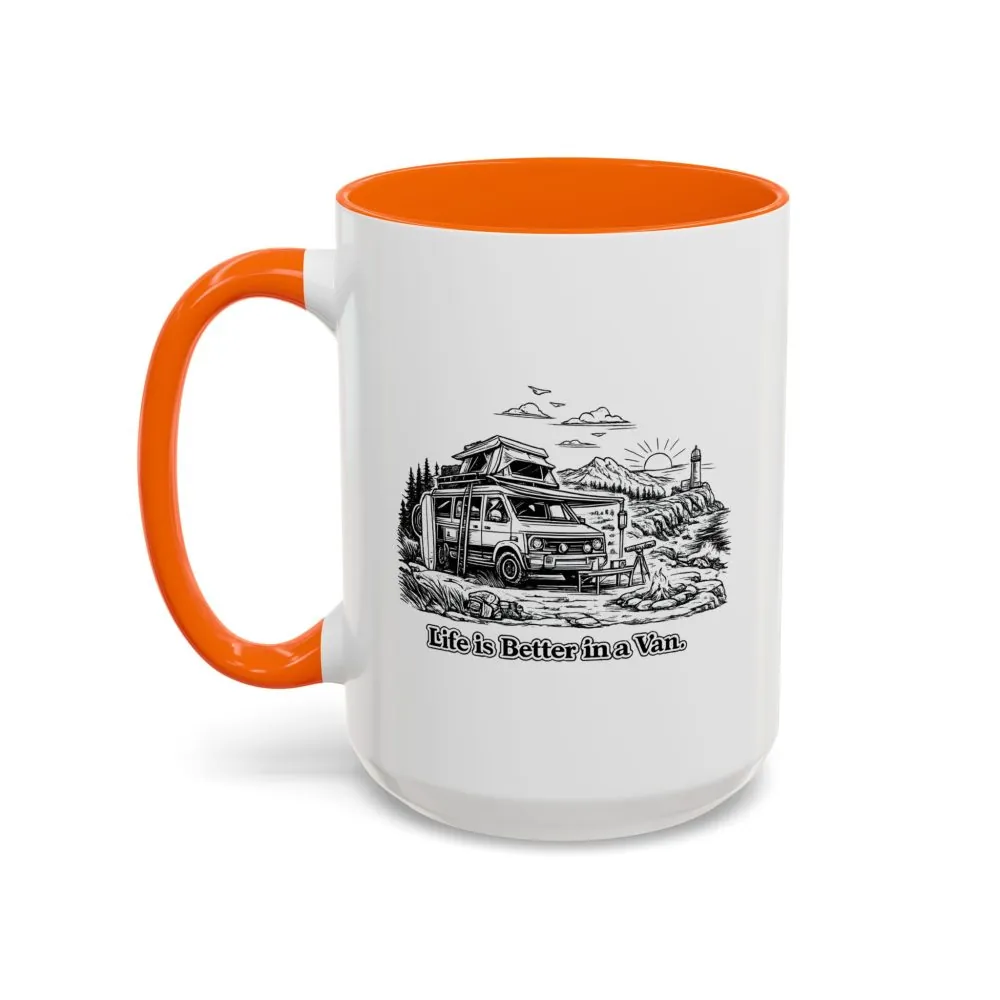 17631424346139260789_2048.jpeg Accent Coffee Mug (11, 15oz) — "Life Is Better In A Van" Design Minimal-Line