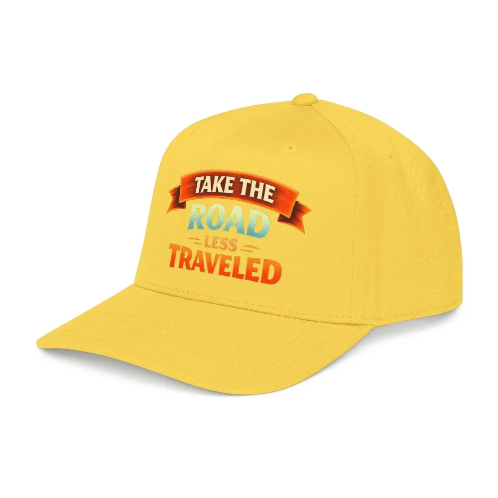 Baseball Cap - "Take The Road Less Traveled" Design Scenic-Line