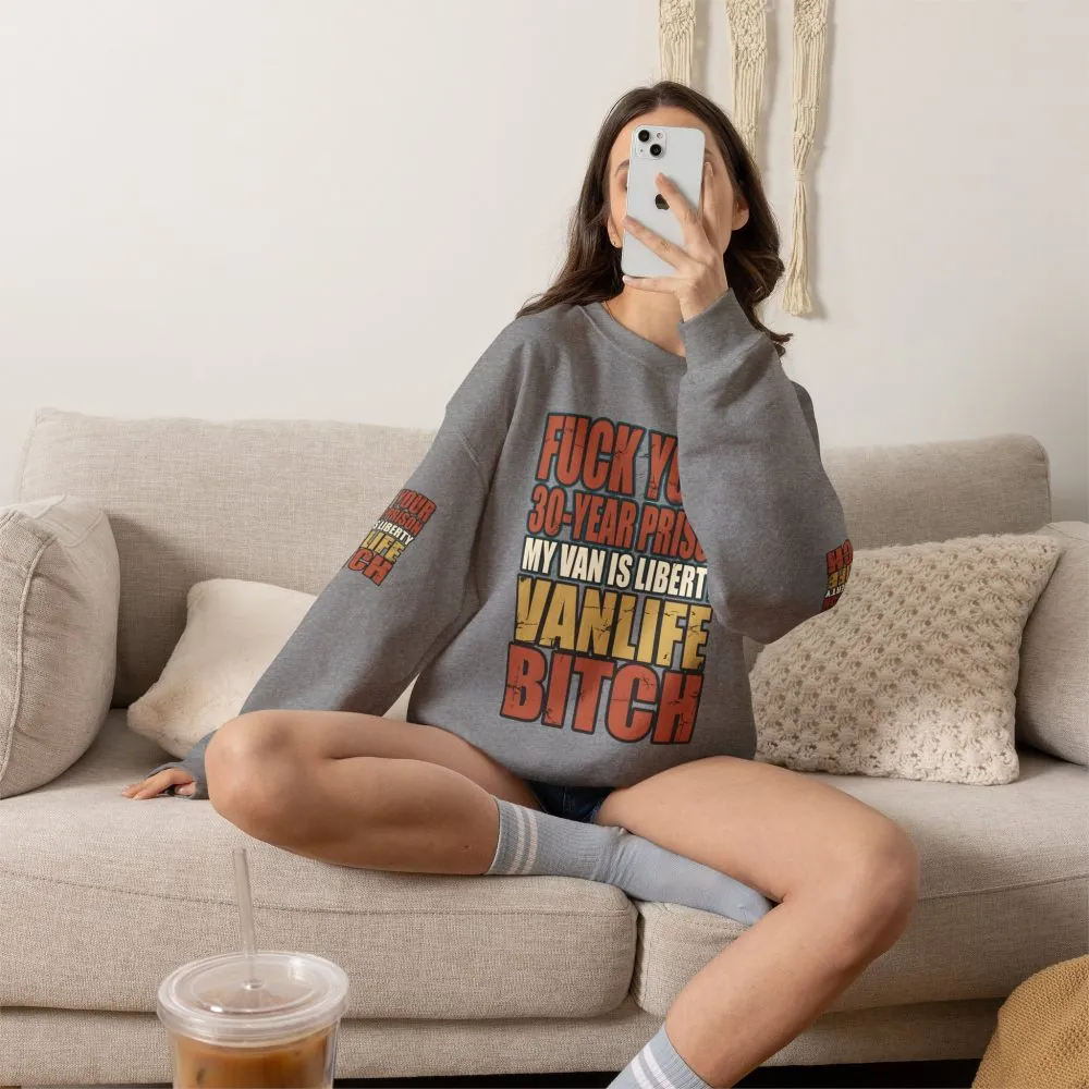 Unisex Heavy Blend™ Crewneck Sweatshirt — "Fuck Your 30 Year" Design F**K-Line