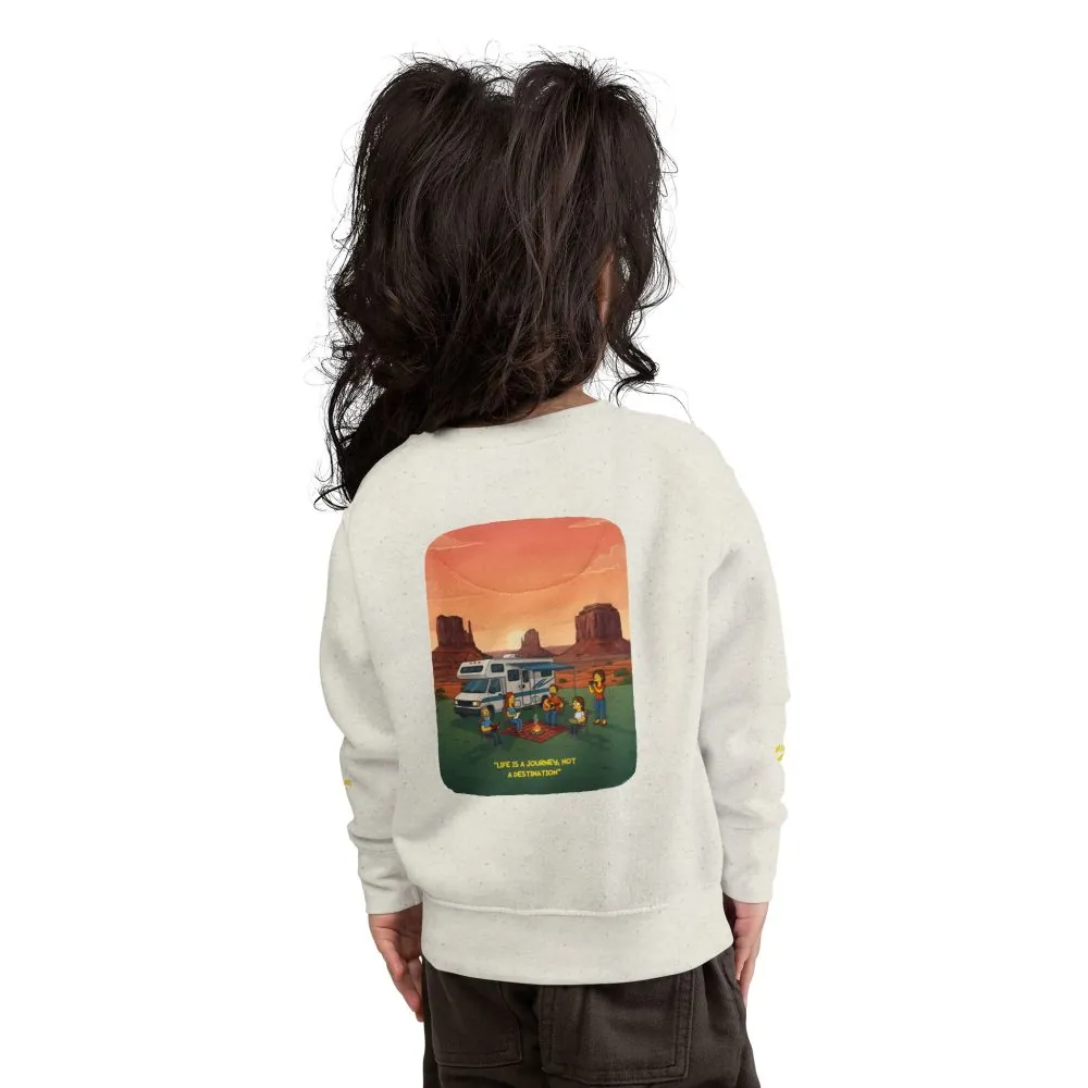 17716492571301654633_2048.jpeg Toddler Sweatshirt - "Life Is A Journey-Not A Destination" (Design Sitcom-Line)