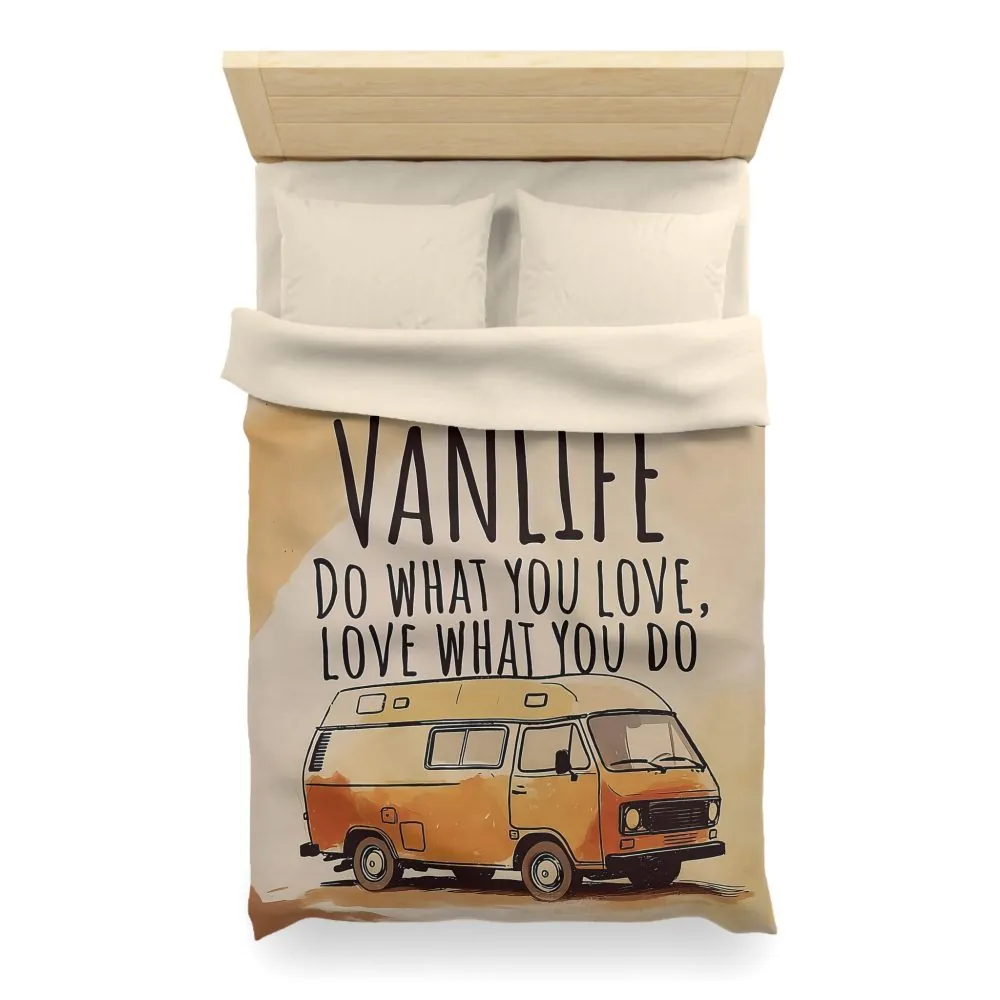 Duvet Cover – "Do What You Love, Love What You Do" Camper Comforter