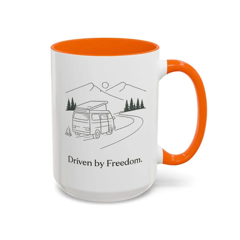 17745651962279391843_2048.jpeg Accent Coffee Mug (11, 15oz) — "Driven By Freedom" Design Minimal-Line