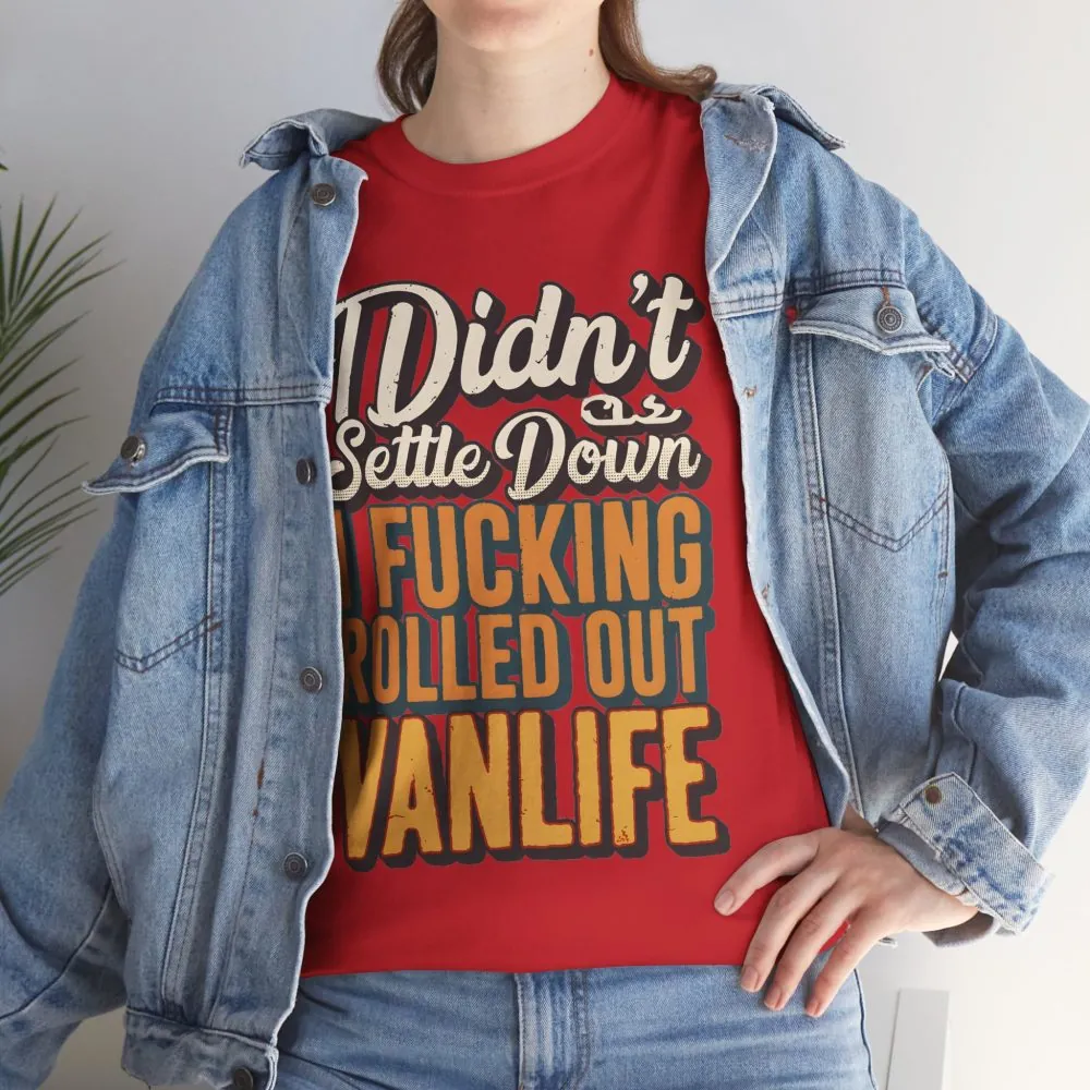 17748387724820591340_2048.jpeg Unisex Heavy Cotton Tee — "Dind´t Settle Down" Design F**K-Line