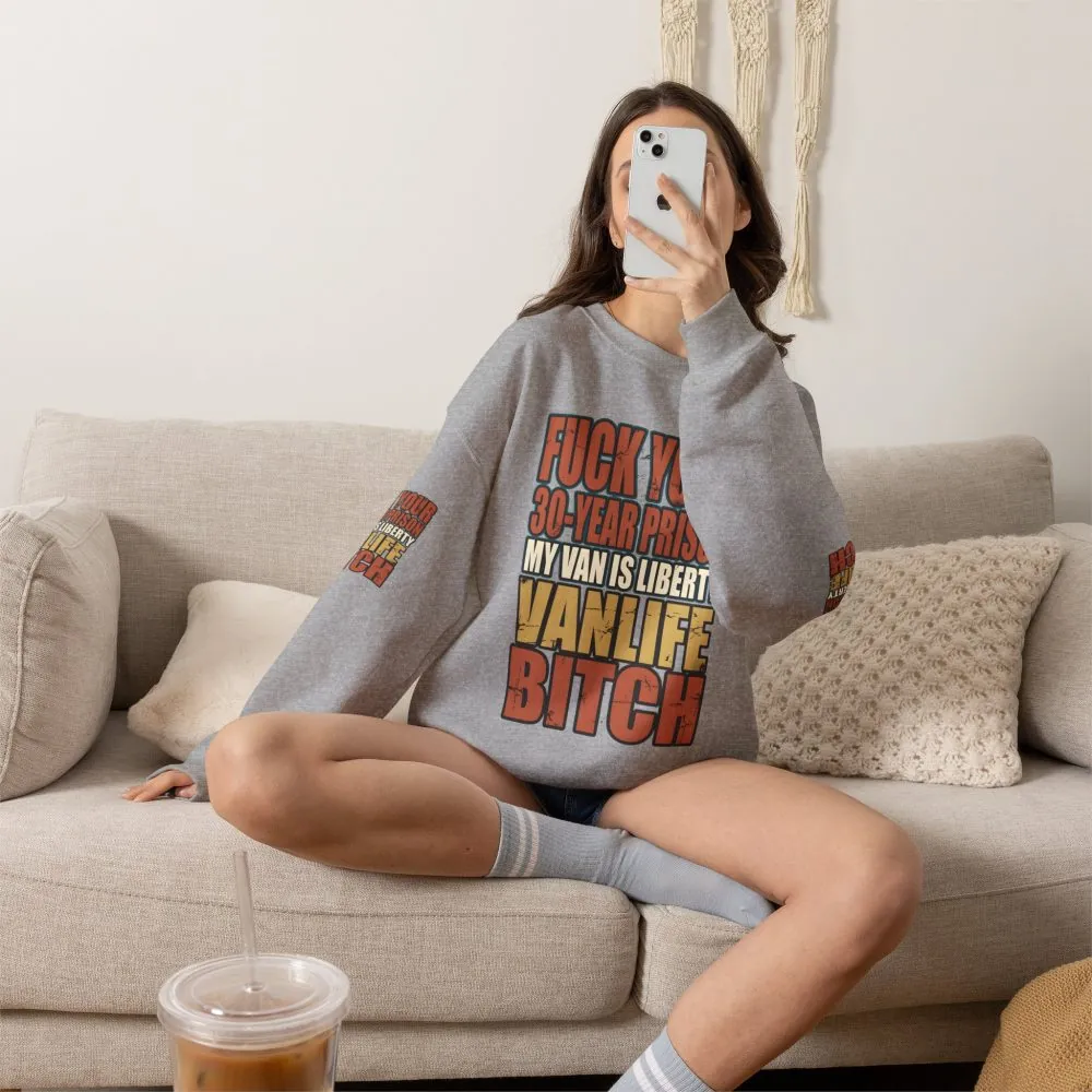 Unisex Heavy Blend™ Crewneck Sweatshirt — "Fuck Your 30 Year" Design F**K-Line