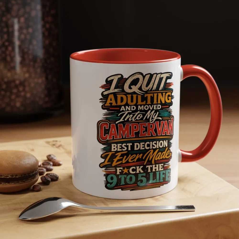 17835064468136963884_2048.jpeg Accent Coffee Mug (11, 15oz) — "I Quit Adulting" Design F**K-Line